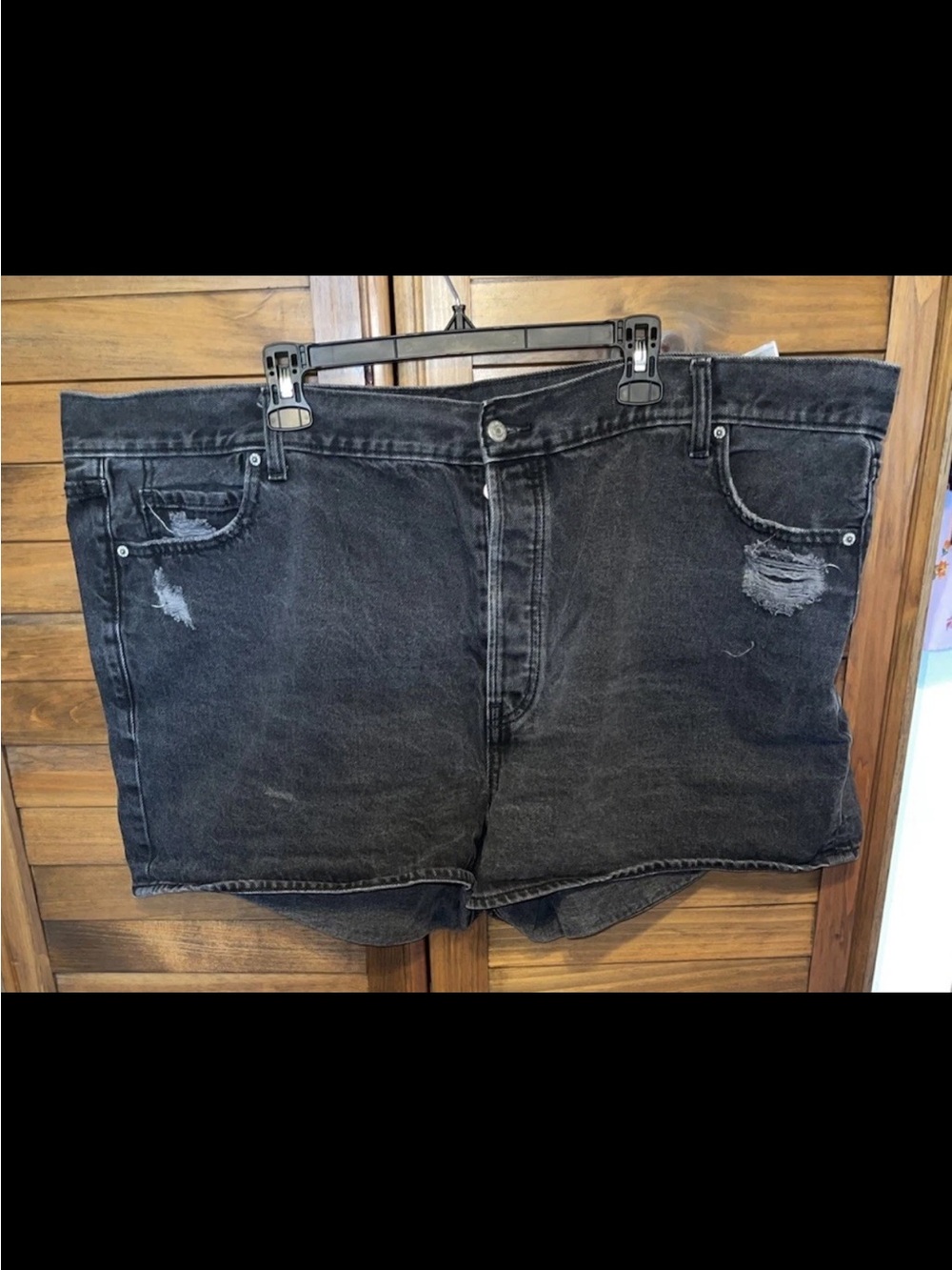 Old Navy Black Distressed Women’s Jean Shorts